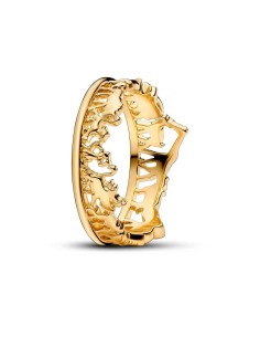 Anillo con un recubrimiento en oro de 14k El Rey León de Disney​