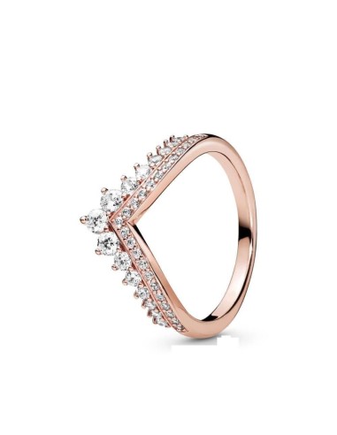Anillo Pandora Princesa con circonitas transparentes Talla 56