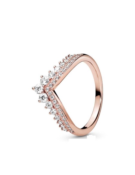 Anillo Pandora Princesa con circonitas transparentes Talla 56
