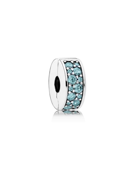 Clip Pandora ELEGANCIA BRILLANTE VERDE-AZULADO