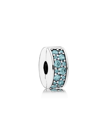 Clip Pandora ELEGANCIA BRILLANTE VERDE-AZULADO