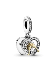 Charm Pandora colgante de plata de ley Feliz Aniversario