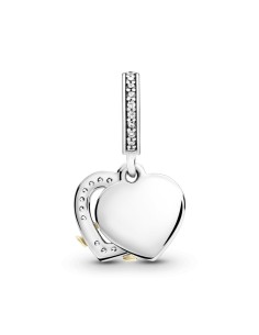 Charm Pandora colgante de plata de ley Feliz Aniversario 2