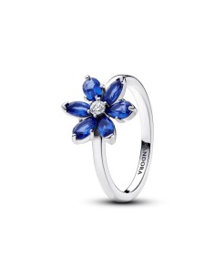 Anillo en plata de ley Herbario Brillante Azul​