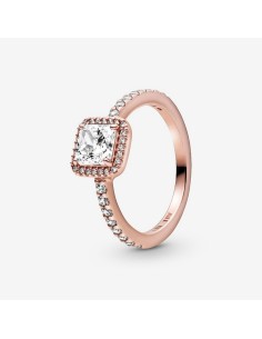 Anillo Pandora Square Sparkle Halo en Pandora Rose con Circonitas Cúbicas – Ref. 188862C01