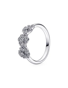 Anillo en plata de ley Triple Flor Pensamiento