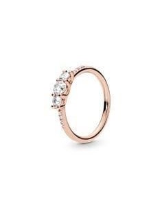Anillo Pandora Rose Elegancia Brillante con circonitas transparentes Talla 52 2