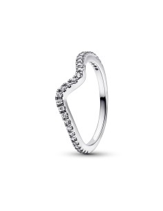 Anillo en plata de ley Ola Brillante 