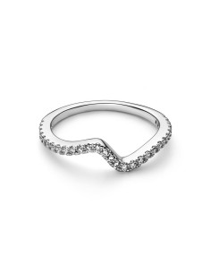 Anillo en plata de ley Ola Brillante  2
