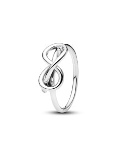 Anillo Nudo Infinito en Plata de Ley con Circonitas | Pandora Oficial