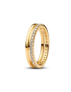 Anillo Doble Banda con Recubrimiento Brillante | Pandora Oficial
