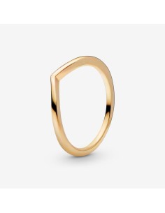 Anillo Chevron Pulido en Oro 14k de Pandora - Elegancia Minimalista