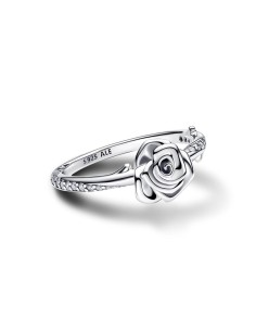 Anillo en plata de ley Rosa Floreciendo 2