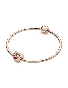 Charm con un recubrimiento en oro rosa de 14k Corazón Gracias Mamá 2