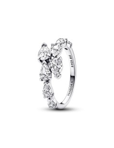 Anillo en plata de ley Banda Brillante Superpuesta​