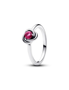 Anillo en plata de ley Círculo Eternity Rosa​