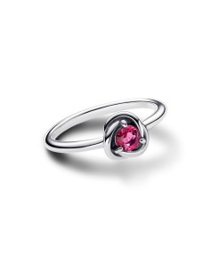 Anillo en plata de ley Círculo Eternity Rosa​ 2