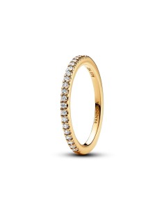 Anillo con un recubrimiento en oro de 14k Banda Brillante​