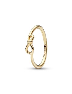 Anillo con un recubrimiento en oro de 14k Nudo Infinito Pandora
