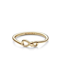 Anillo con un recubrimiento en oro de 14k Nudo Infinito Pandora 2