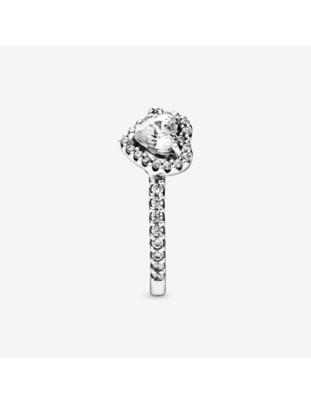 Anillo Pandora Corazón en Relieve de plata de ley