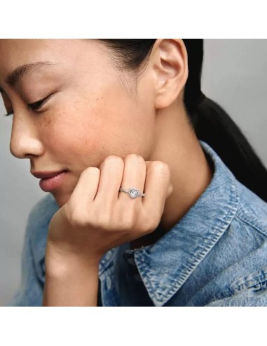 Anillo Pandora Corazón en Relieve de plata de ley