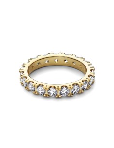Anillo con un recubrimiento en oro de 14k Eternity Brillante  2