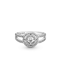 Anillo Pandora de plata de ley con circonitas cúbicas 2