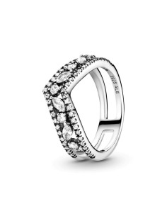 Anillo en plata de ley Doble Deseo Brillante 2