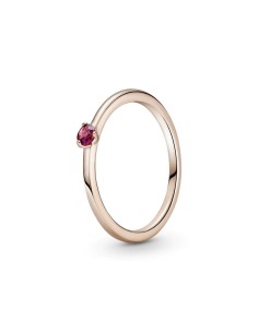 Anillo en Pandora Rose Solitario Rojo