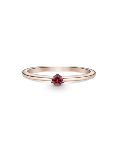Anillo en Pandora Rose Solitario Rojo 2