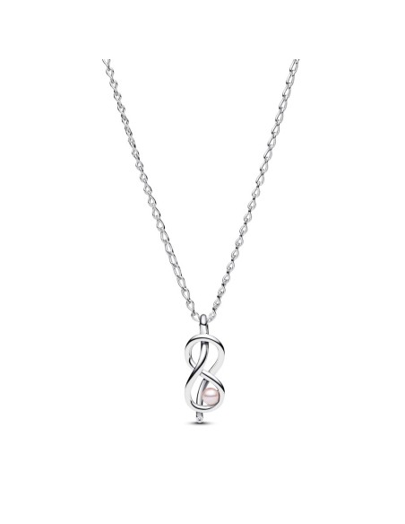 Collar Nudo Infinito en Plata de Ley con Circonitas | Pandora Oficial
