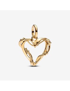 Charm Colgante Corazón de Alambre en Oro de 14k | Pandora