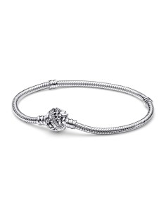 Pulsera Pandora Moments en plata de ley Cadena de Serpiente con Cierre Campanilla de Disney 