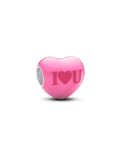 Charm en plata de ley Corazón Mensaje Oculto que Cambia de Color