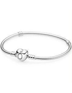 Pulsera Pandora corazón en plata de ley 💖│Velarra