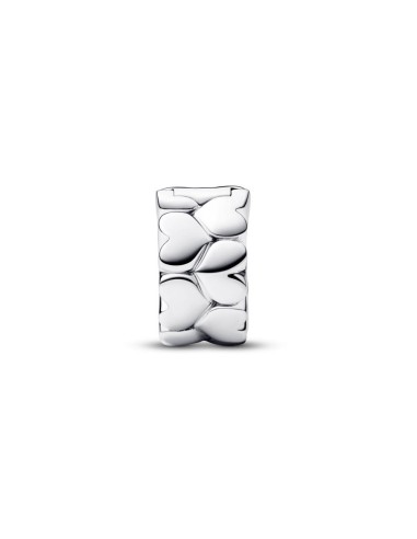 Clip en plata de ley Patrón Corazón​