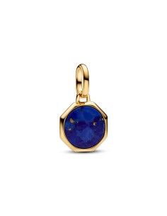Charm Mini Medallón Grabable Pandora ME con un recubrimiento en oro de 14k Azul 