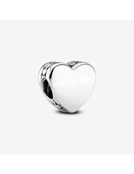 Charm Corazón Grabable de Pandora en Plata de Ley