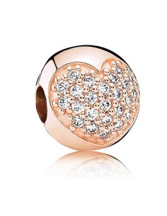 Clip Pandora de plata de ley ROSE con circonitas