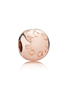 Clip  Pandora de plata de ley ROSE logo