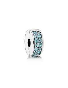 Clip Pandora ELEGANCIA BRILLANTE VERDE-AZULADO 2