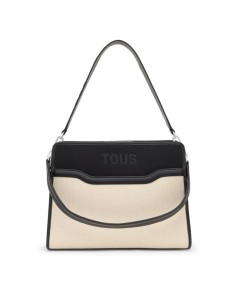 Shopper Mediano Negro Audree Canvas de TOUS – Elegancia y Funcionalidad para el Día a Día