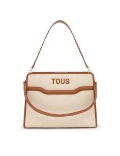 Shopper Mediano Camel Audree Canvas de TOUS – Elegancia y Funcionalidad en un Diseño Atemporal