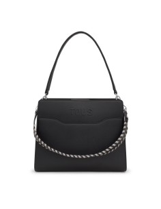 Bolso Shopper Mediano Negro Audree Saffiano de TOUS – Elegancia y Funcionalidad para el Día a Día