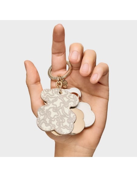 Llavero Triple Bear Beige de TOUS – Elegancia y Funcionalidad en un Diseño Icónico