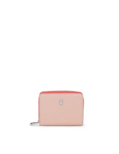 Monedero Mediano Rosa TOUS New Dubai Saffiano – Elegancia y Funcionalidad en un Diseño Compacto