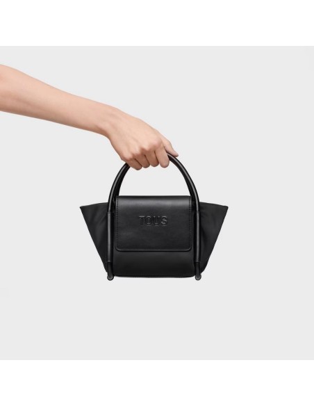 Bolso Capazo Pequeño Negro TOUS Silhouette Soft - Elegancia y Versatilidad