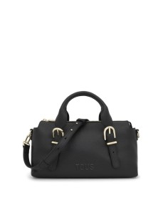 Bolso Bowling Mediano TOUS Buckles de Piel Negra - Elegancia y Sostenibilidad