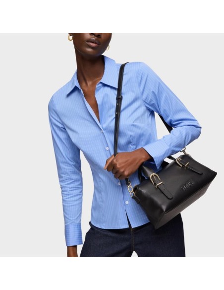 Bolso Bowling Mediano TOUS Buckles de Piel Negra - Elegancia y Sostenibilidad